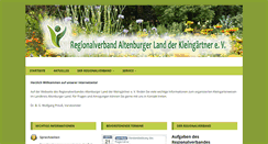 Desktop Screenshot of kleingarten-altenburg.de