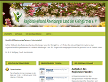 Tablet Screenshot of kleingarten-altenburg.de